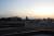 La nuit tombe sur l'aéroport